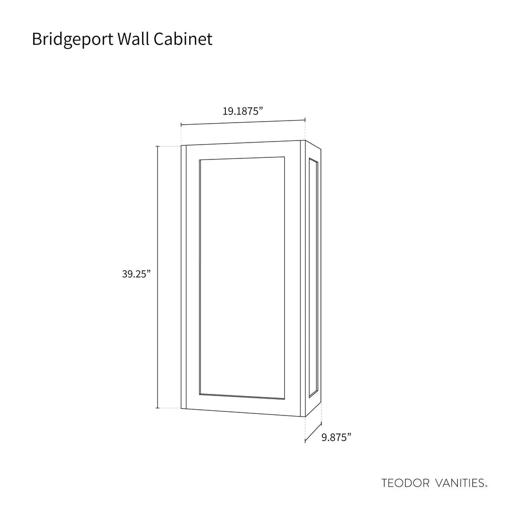 
                  
                    Bridgeport, Teodor® White Oak Wall Cabinet Teodor Bathroom VanityCanada
                  
                