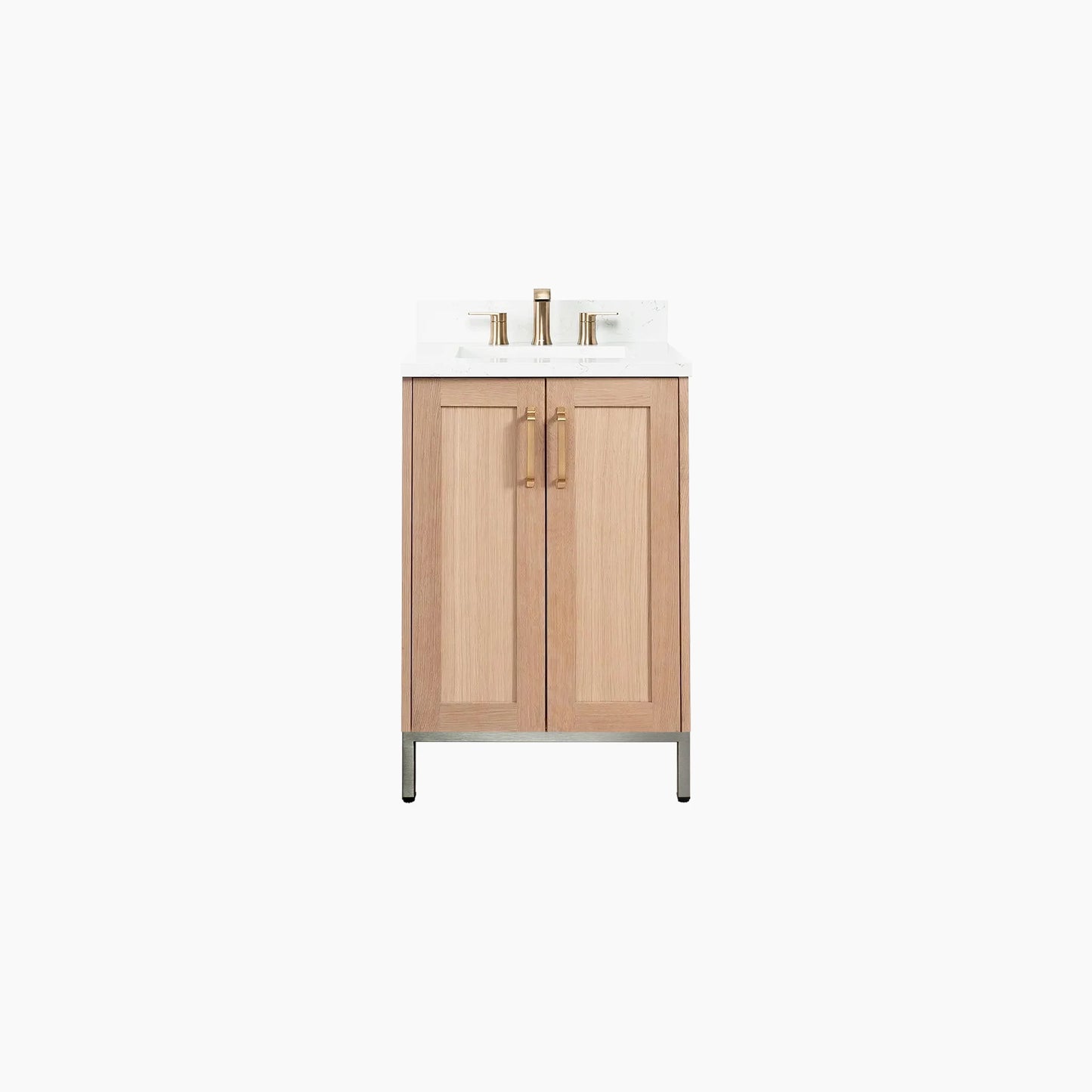 
                  
                    Bridgeport 24" White Oak Bathroom Vanity
                  
                