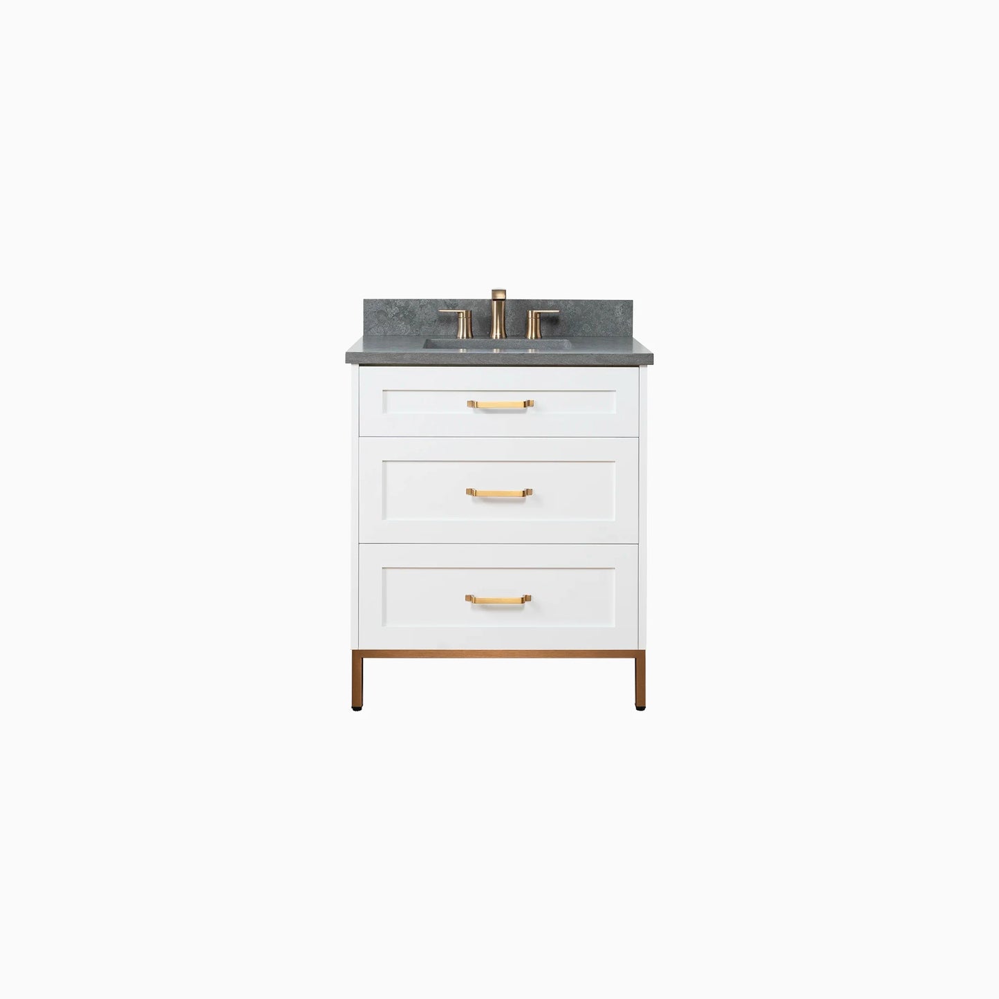 
                  
                    Bridgeport 30" Satin White Bathroom Vanity - All Drawers
                  
                