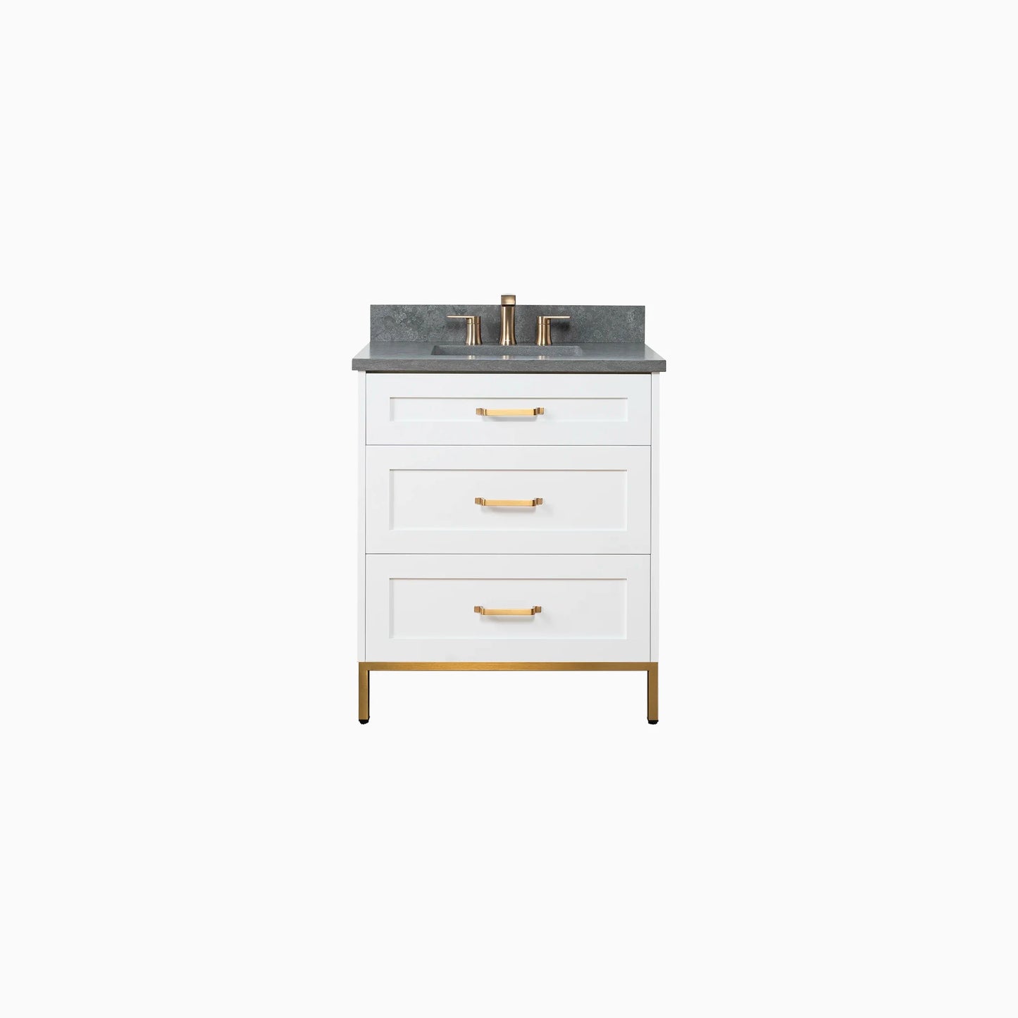
                  
                    Bridgeport 30" Satin White Bathroom Vanity - All Drawers
                  
                