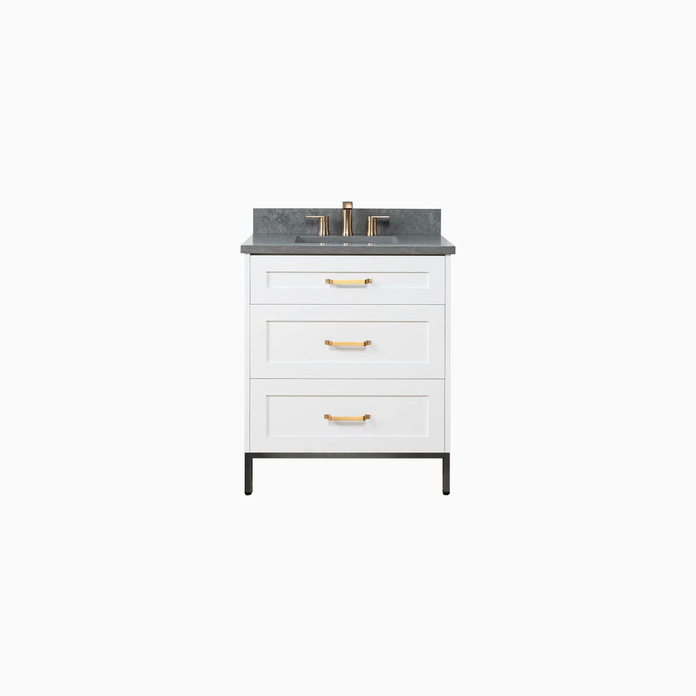 
                  
                    Bridgeport 30" Satin White Bathroom Vanity - All Drawers
                  
                