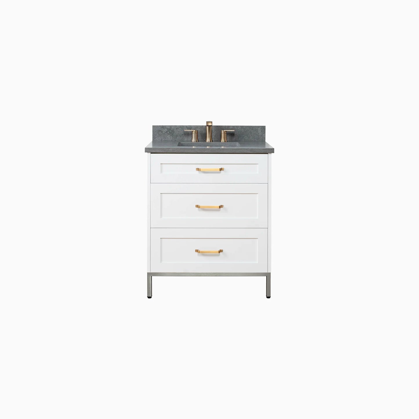
                  
                    Bridgeport 30" Satin White Bathroom Vanity - All Drawers
                  
                