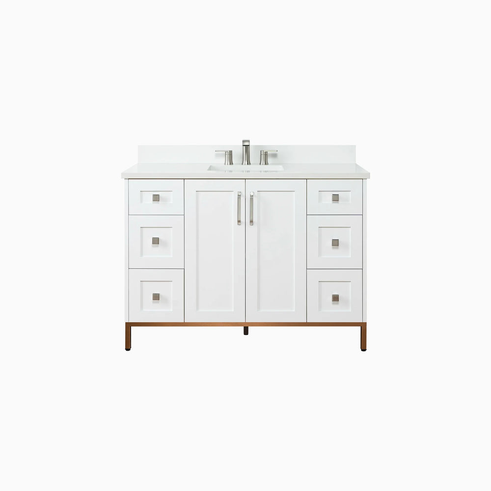 
                  
                    Bridgeport 48" Satin White Bathroom Vanity
                  
                