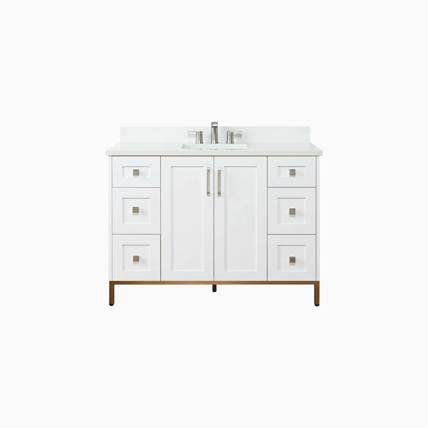 
                  
                    Bridgeport 48" Satin White Bathroom Vanity
                  
                