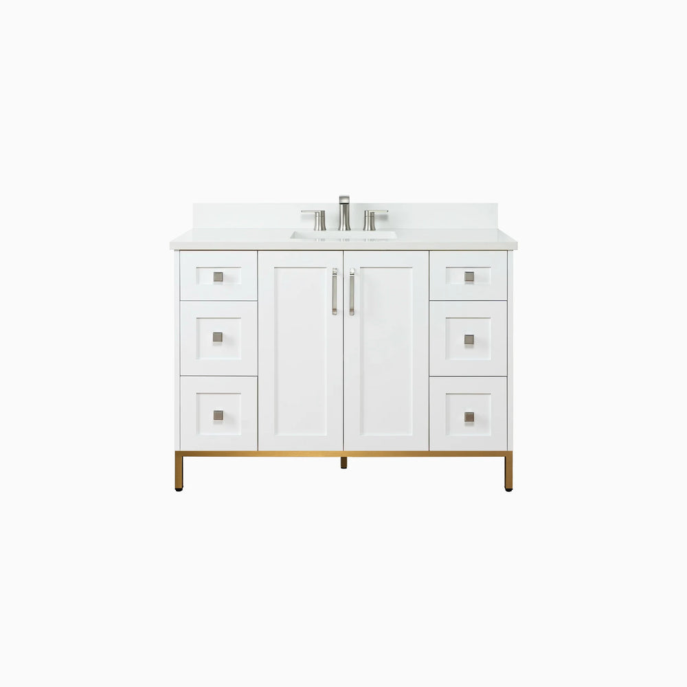 
                  
                    Bridgeport 48" Satin White Bathroom Vanity
                  
                