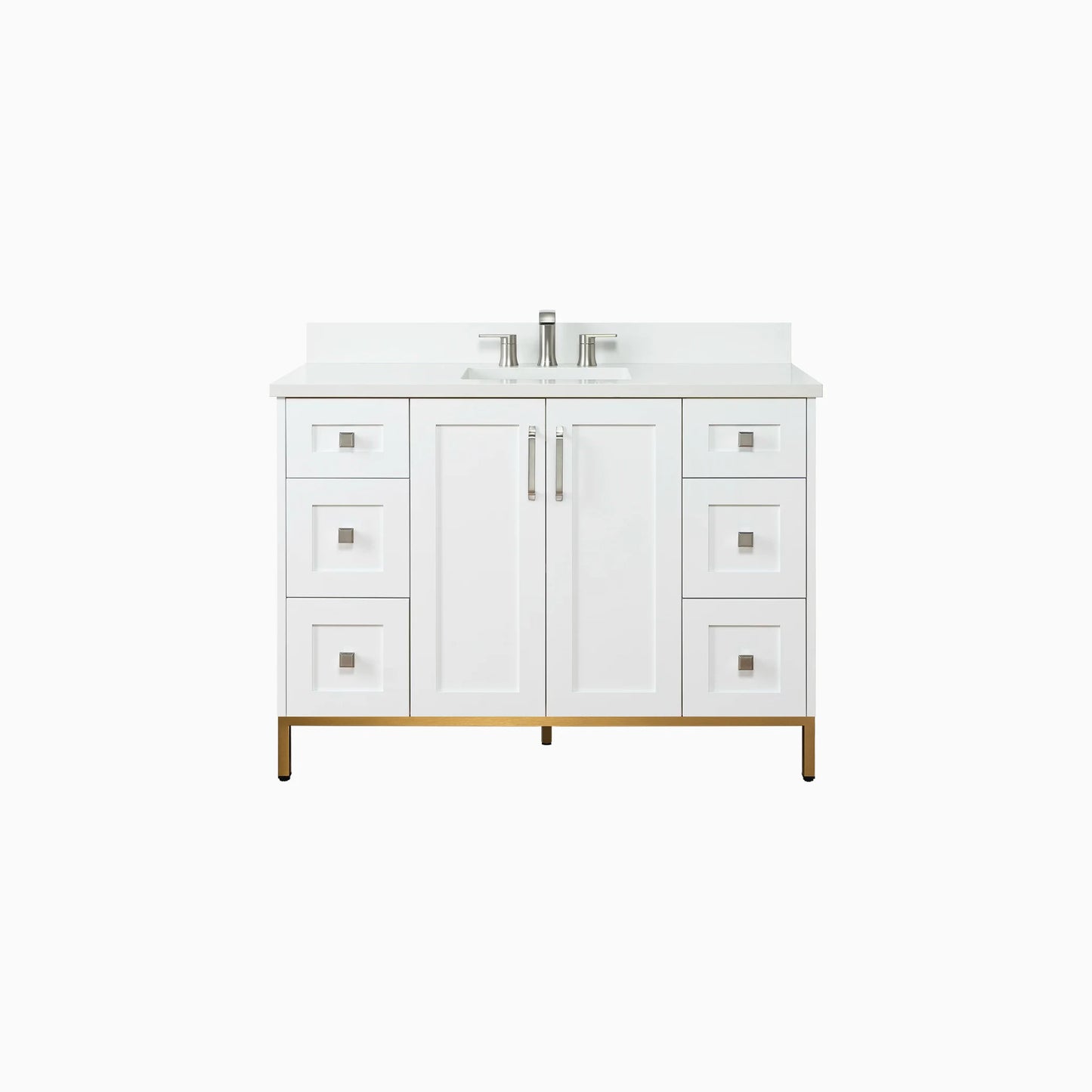 
                  
                    Bridgeport 48" Satin White Bathroom Vanity
                  
                