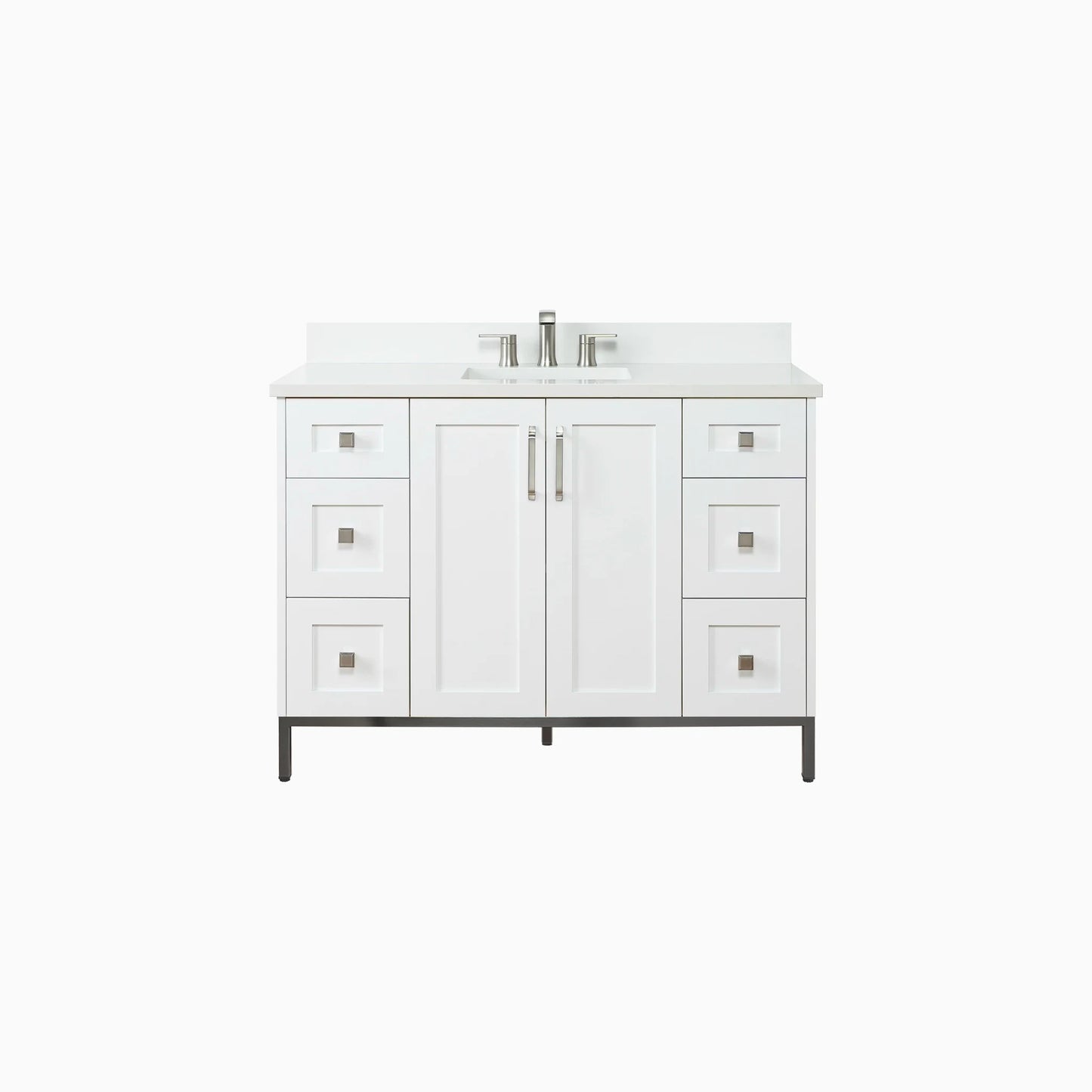 
                  
                    Bridgeport 48" Satin White Bathroom Vanity
                  
                