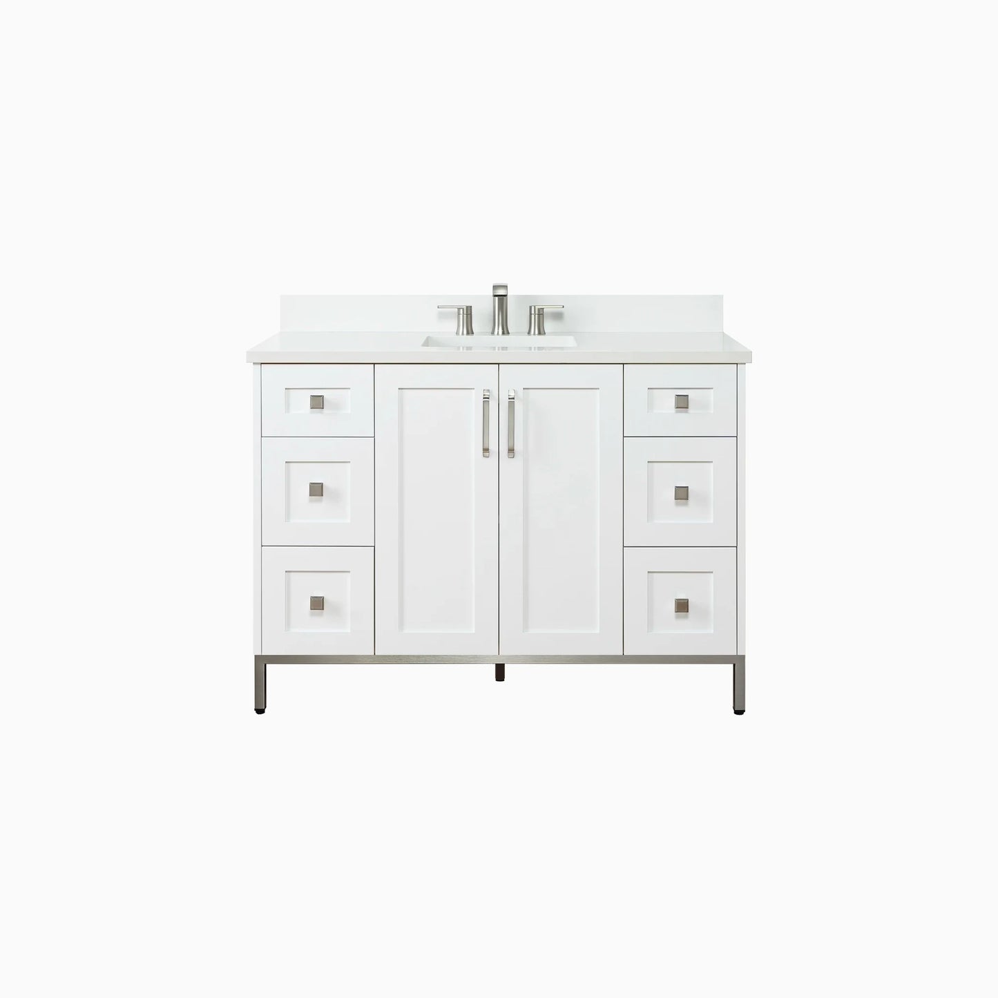 
                  
                    Bridgeport 48" Satin White Bathroom Vanity
                  
                
