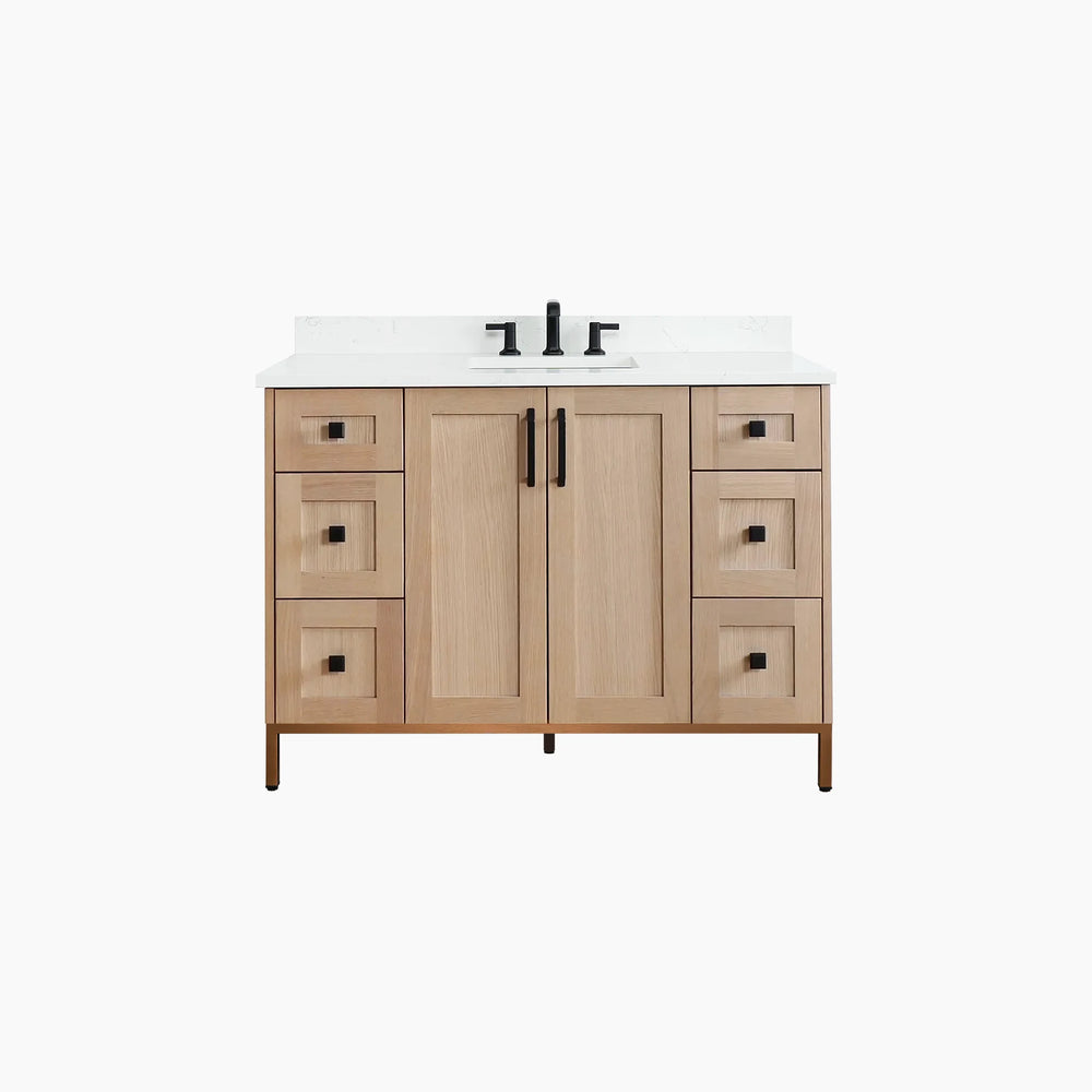 
                  
                    Bridgeport 48" White Oak Bathroom Vanity
                  
                