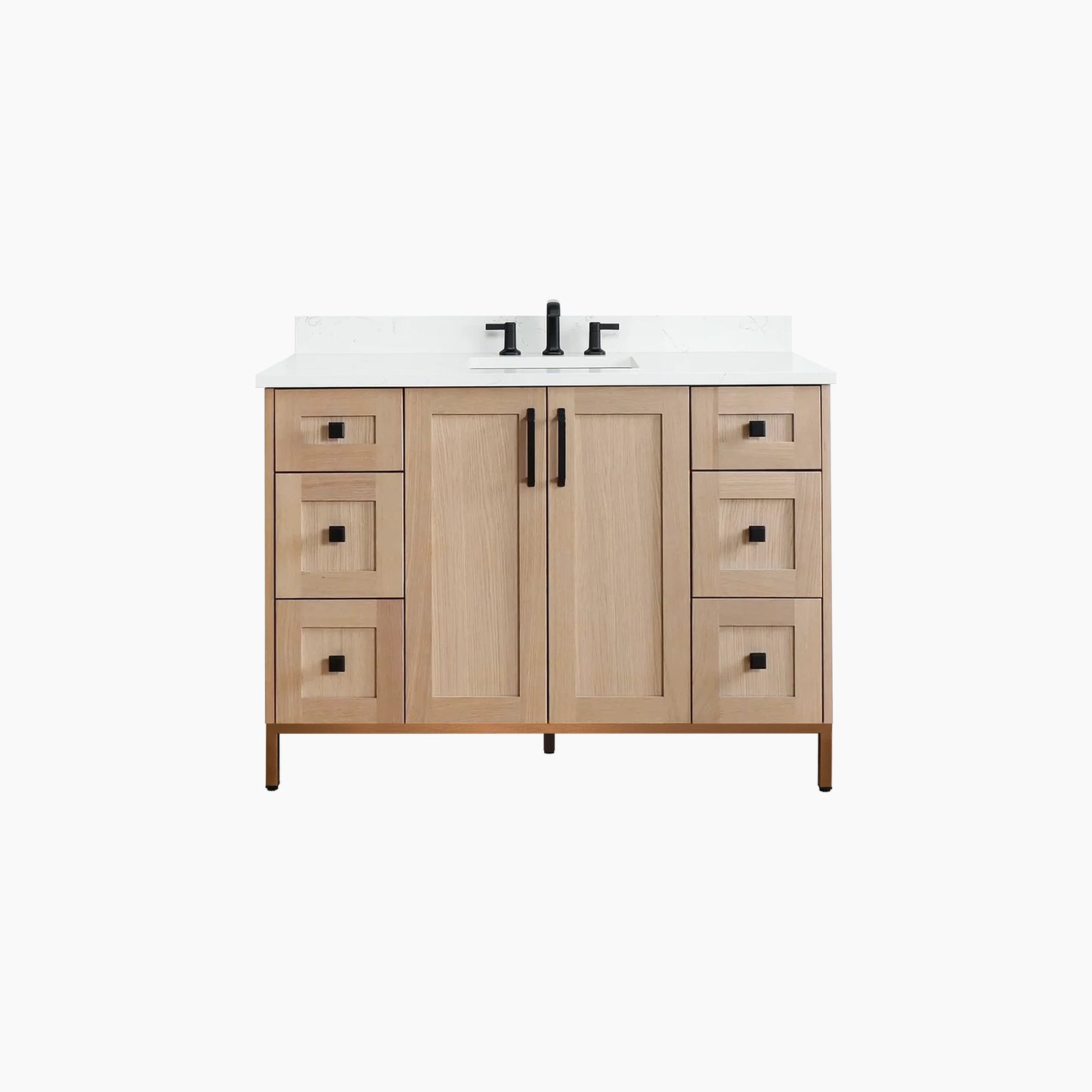
                  
                    Bridgeport 48" White Oak Bathroom Vanity
                  
                