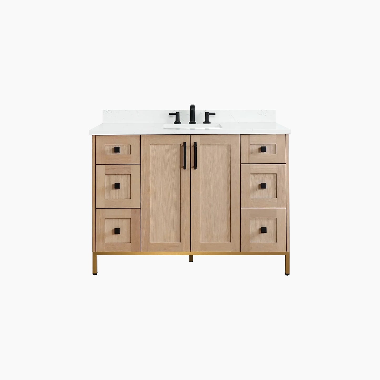 
                  
                    Bridgeport 48" White Oak Bathroom Vanity
                  
                