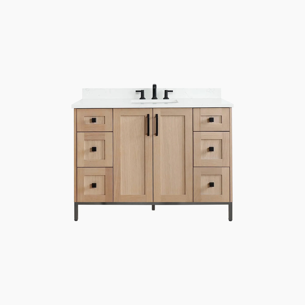 
                  
                    Bridgeport 48" White Oak Bathroom Vanity
                  
                