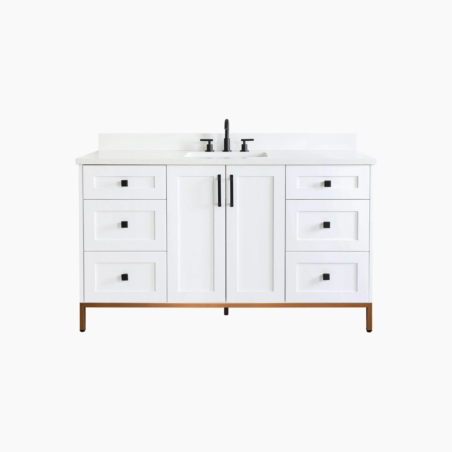 
                  
                    Bridgeport 60" Satin White Bathroom Vanity
                  
                