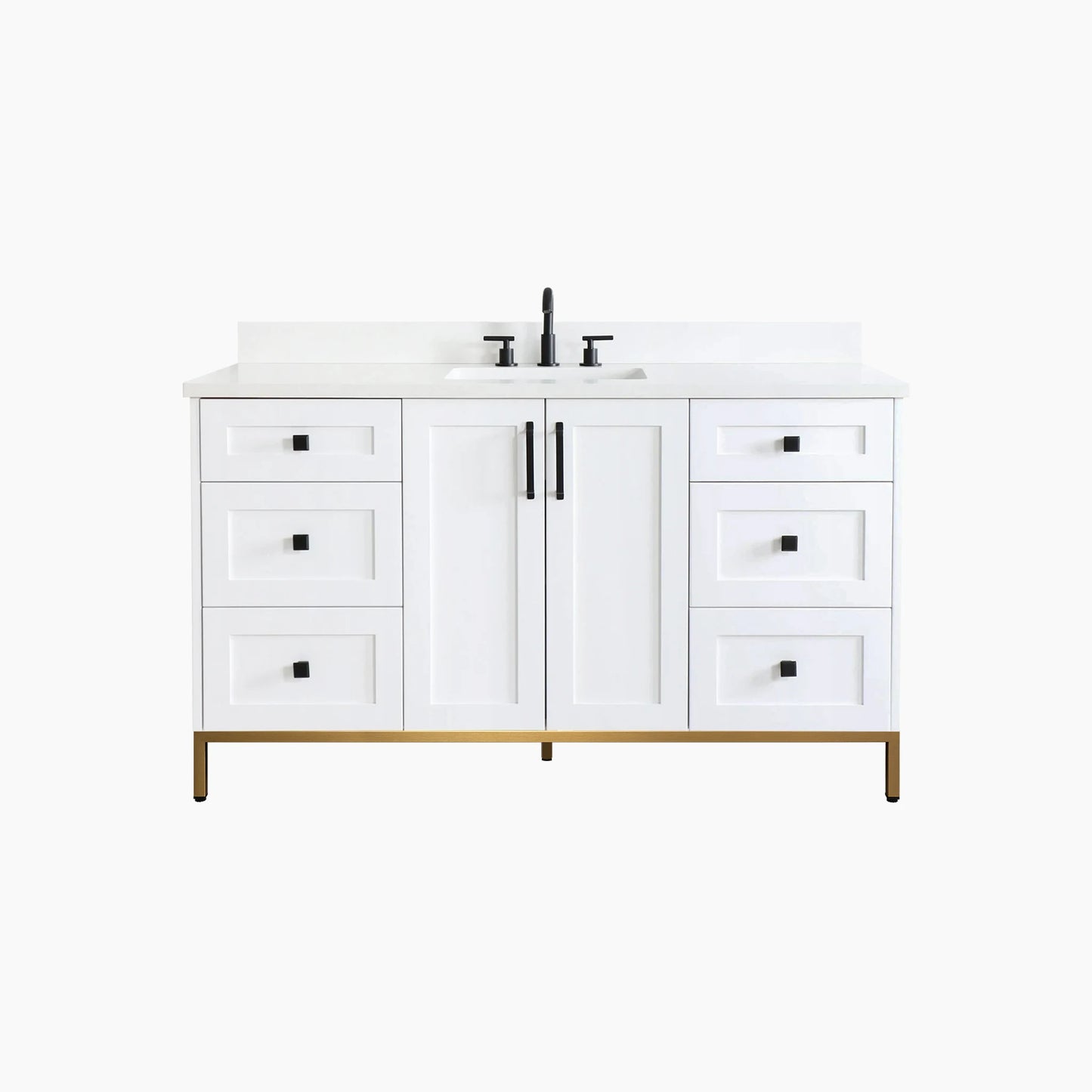 
                  
                    Bridgeport 60" Satin White Bathroom Vanity
                  
                