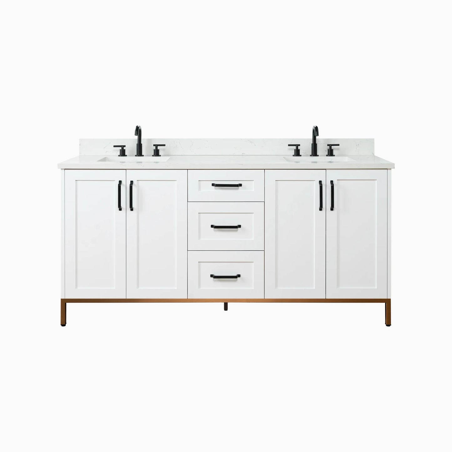 
                  
                    Bridgeport 72" Satin White Bathroom Vanity, Double Sink
                  
                