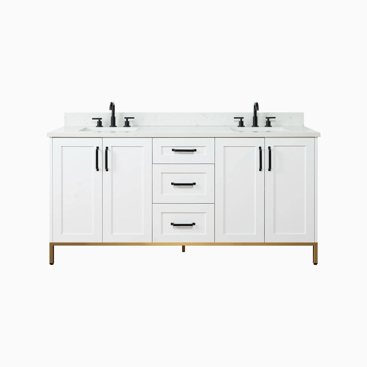 
                  
                    Bridgeport 72" Satin White Bathroom Vanity, Double Sink
                  
                