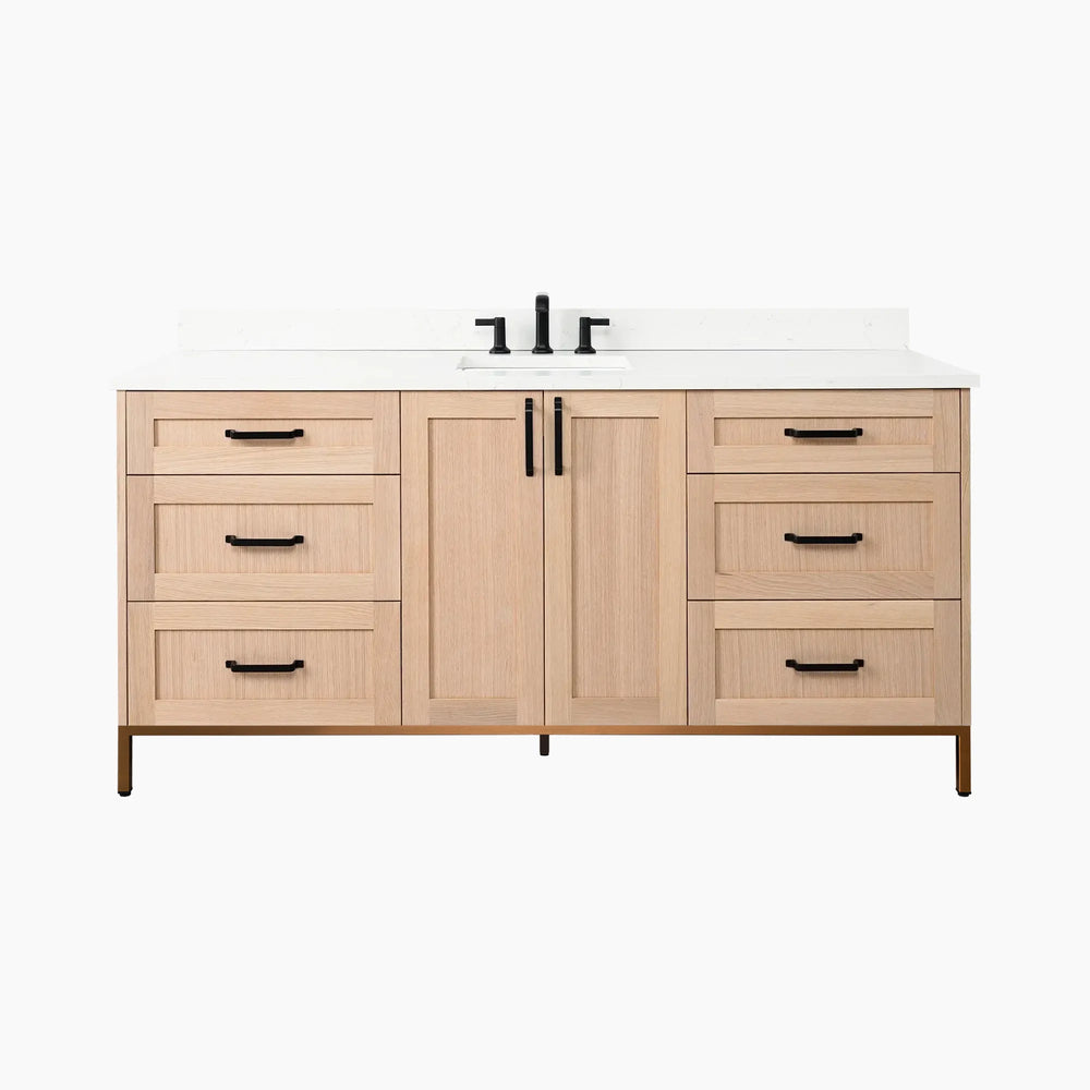 
                  
                    Bridgeport 72" White Oak Bathroom Vanity
                  
                