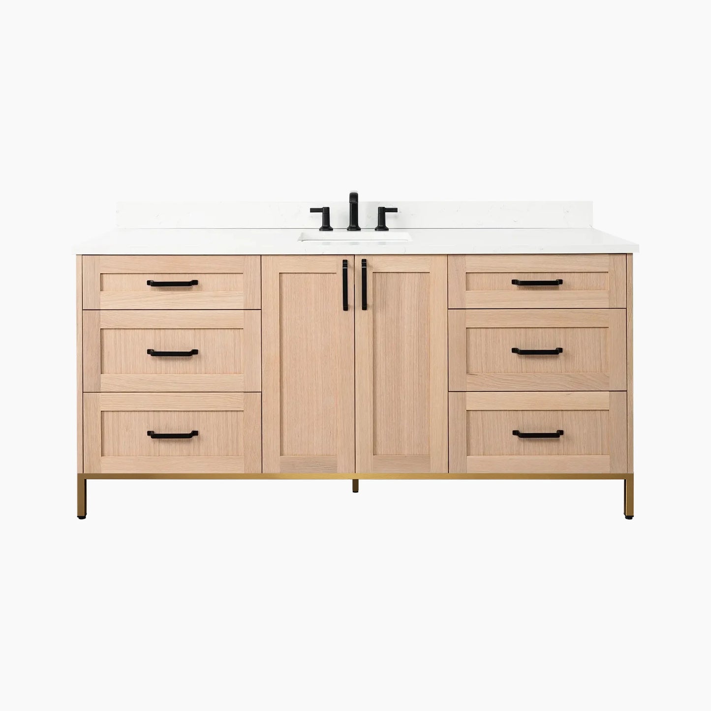 
                  
                    Bridgeport 72" White Oak Bathroom Vanity
                  
                