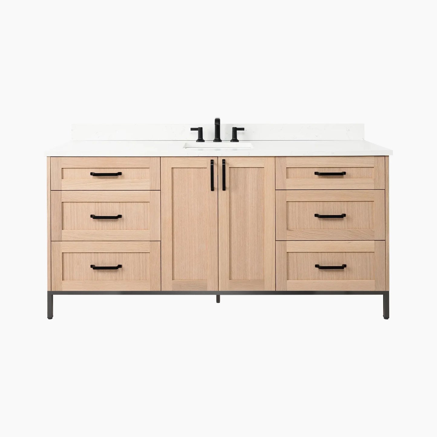 
                  
                    Bridgeport 72" White Oak Bathroom Vanity
                  
                