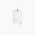 
                  
                    Cape Breton SLIM 24" Satin White Bathroom Vanity - All Drawers Teodor Bathroom Vanity Canada
                  
                