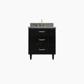 
                  
                    Cape Breton SLIM 30" Blackened Oak Bathroom Vanity - All Drawers Teodor Bathroom Vanity Canada
                  
                
