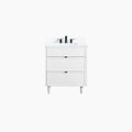 
                  
                    Cape Breton SLIM 30" Satin White Bathroom Vanity - All Drawers Teodor Bathroom Vanity Canada
                  
                