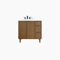 
                  
                    Cape Breton SLIM 36" Mid Century Oak Bathroom Vanity, Left Sink Teodor Bathroom Vanity Canada
                  
                