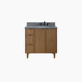 
                  
                    Cape Breton SLIM 36" Mid Century Oak Bathroom Vanity, Right Sink Teodor Bathroom Vanity Canada
                  
                