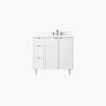 
                  
                    Cape Breton SLIM  36" Satin White Bathroom Vanity, Right Sink Teodor Bathroom Vanity Canada
                  
                