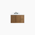
                  
                    Cape Breton SLIM 36" Wall Mount Mid Century Oak Bathroom Vanity, Left Sink Teodor Bathroom Vanity Canada
                  
                