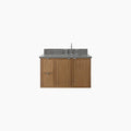 
                  
                    Cape Breton SLIM 36" Wall Mount Mid Century Oak Bathroom Vanity, Right Sink Teodor Bathroom Vanity Canada
                  
                