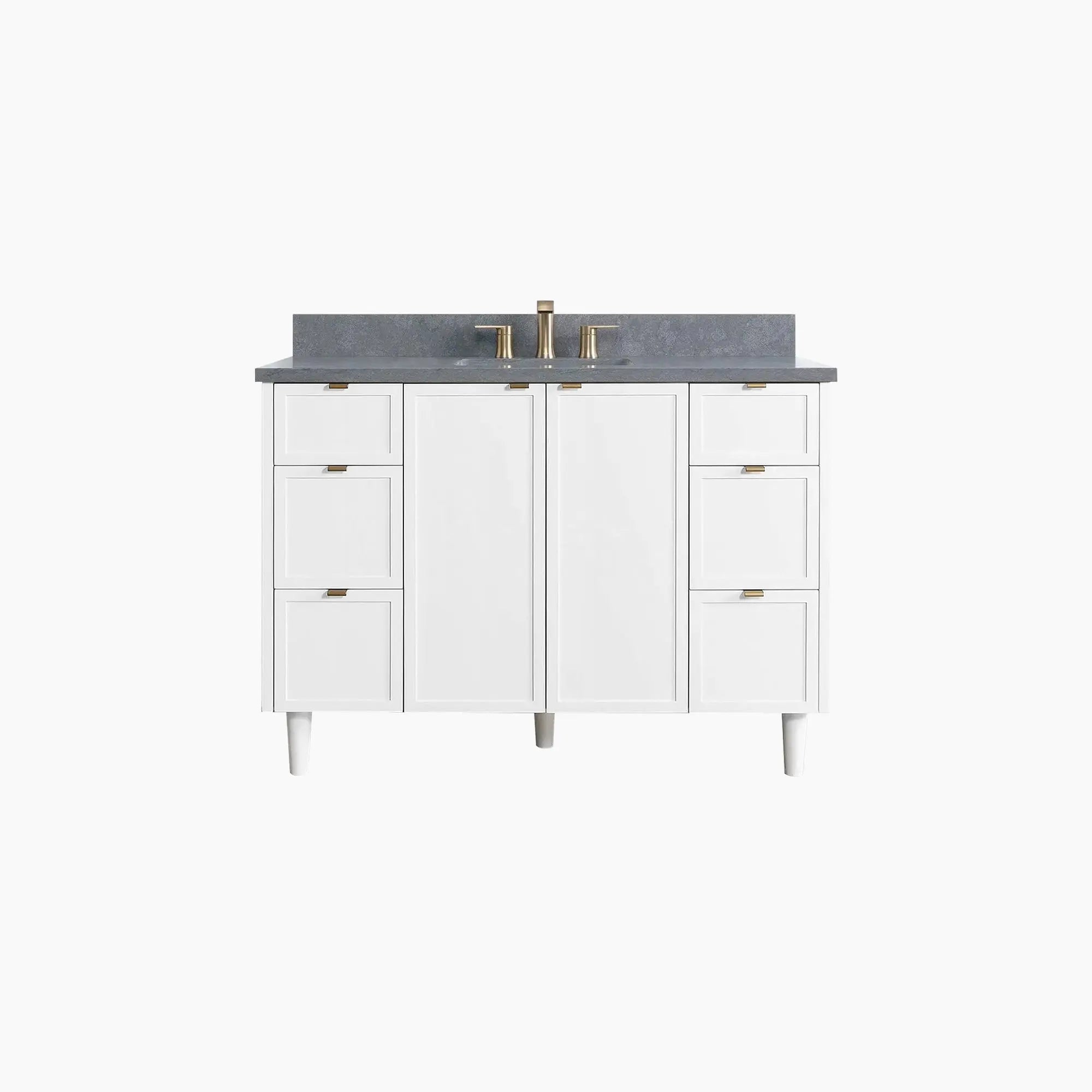 Cape Breton SLIM 48" Satin White Bathroom Vanity Teodor Bathroom Vanity Canada