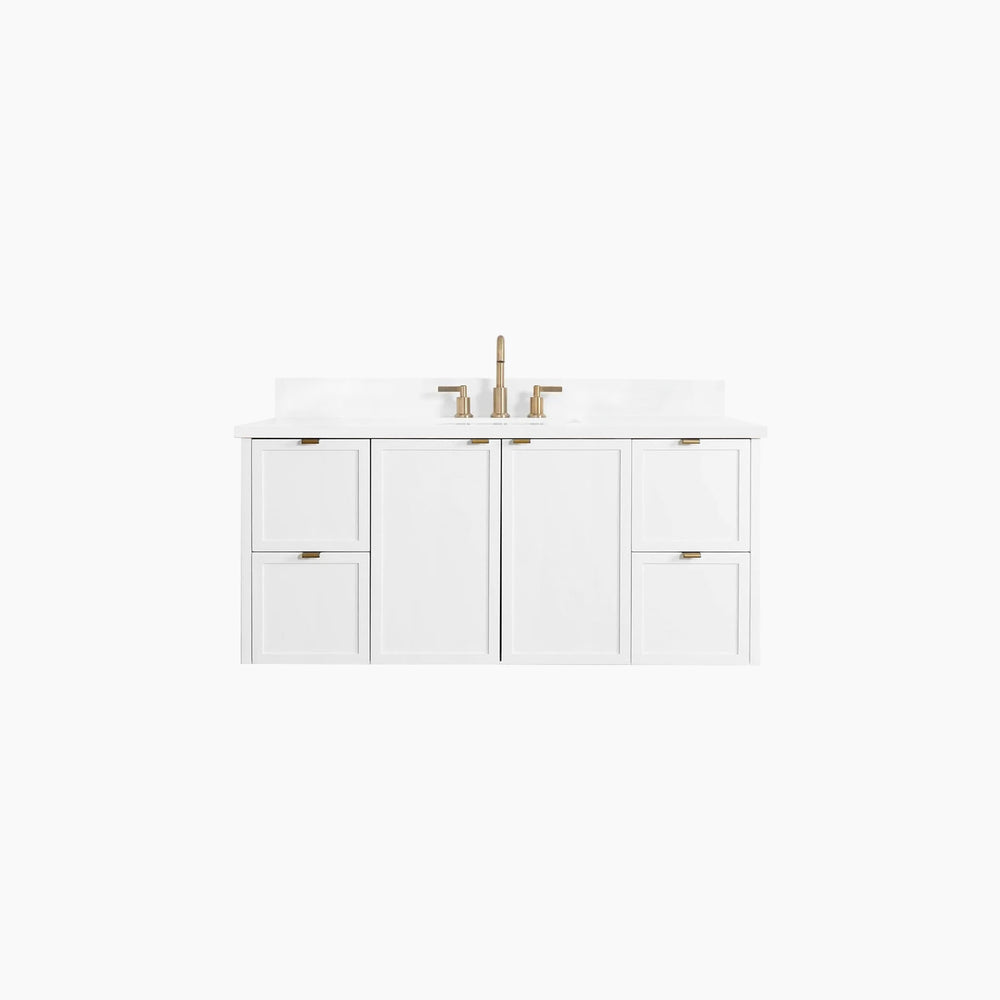 
                  
                    Cape Breton 48" Wall Mount Satin White Bathroom Vanity
                  
                