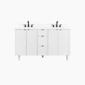 
                  
                    Cape Breton SLIM 60" Satin White Bathroom Vanity, Double Sink Teodor Bathroom Vanity Canada
                  
                
