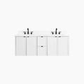 
                  
                    Cape Breton SLIM 60" Wall Mount Satin White Bathroom Vanity, Double Sink Teodor Bathroom Vanity Canada
                  
                