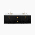 
                  
                    Cape Breton SLIM 72" Wall Mount Blackened Oak Bathroom Vanity, Double Sink Teodor Bathroom Vanity Canada
                  
                