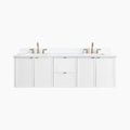 
                  
                    Cape Breton SLIM 72" Wall Mount Satin White Bathroom Vanity, Double Sink Teodor Bathroom Vanity Canada
                  
                