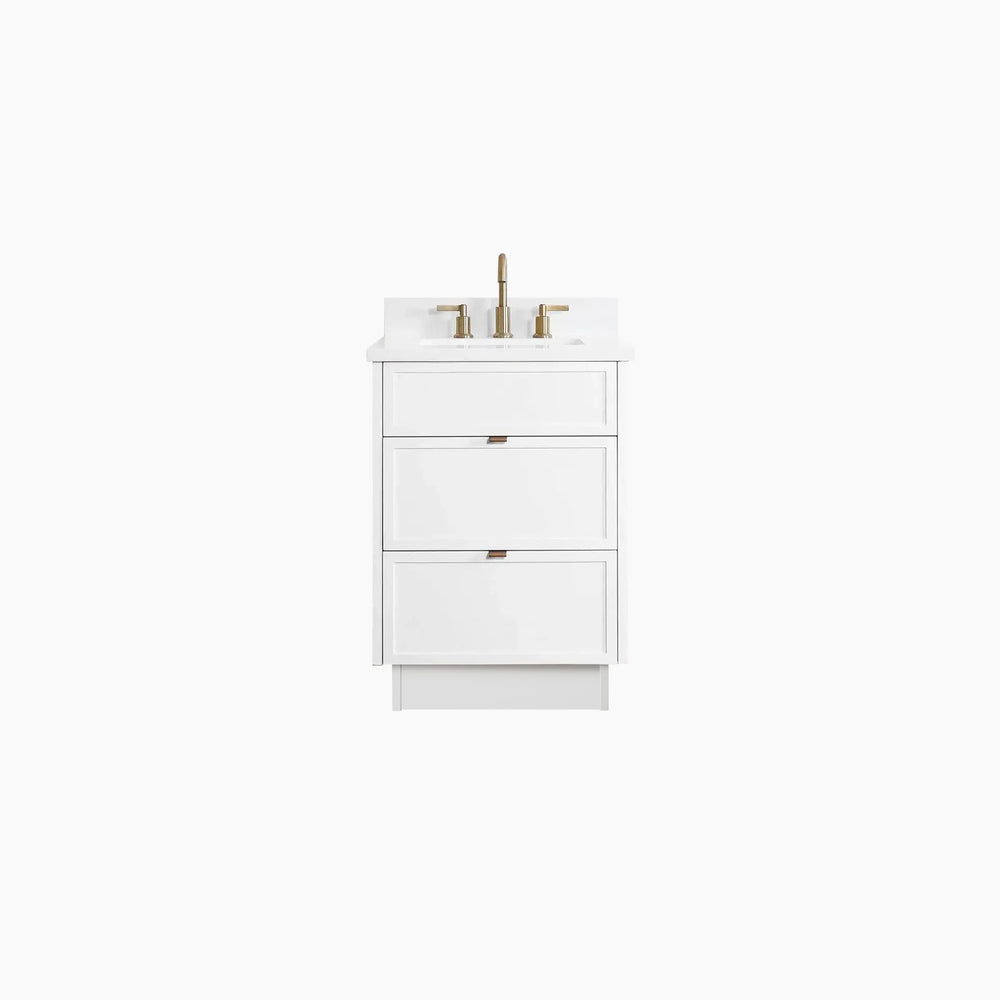 
                  
                    Cape Breton 24" Satin White Bathroom Vanity - All Drawers
                  
                