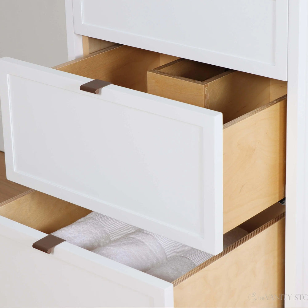 
                  
                    Cape Breton 24" Satin White Bathroom Vanity - All Drawers
                  
                