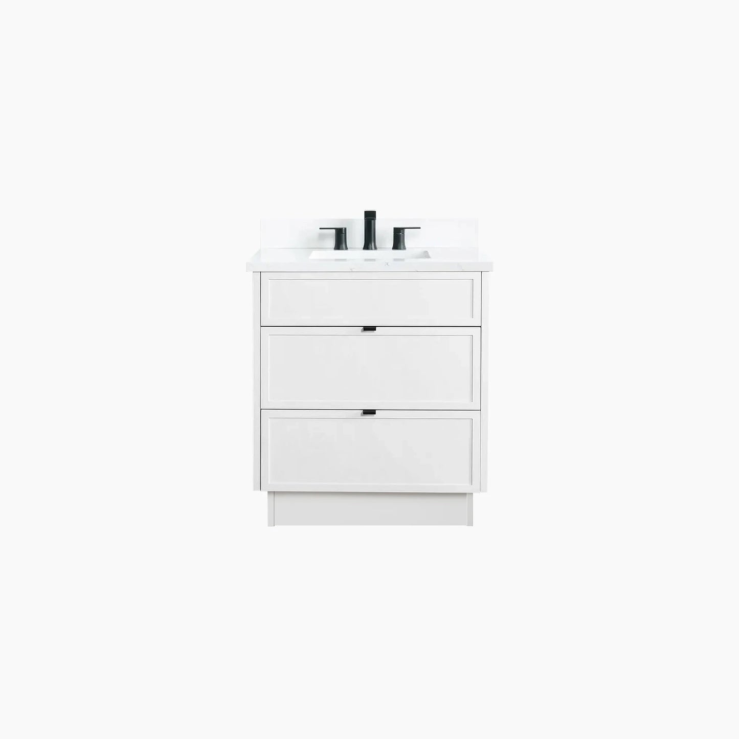 
                  
                    Cape Breton 30" Satin White Bathroom Vanity - All Drawers
                  
                