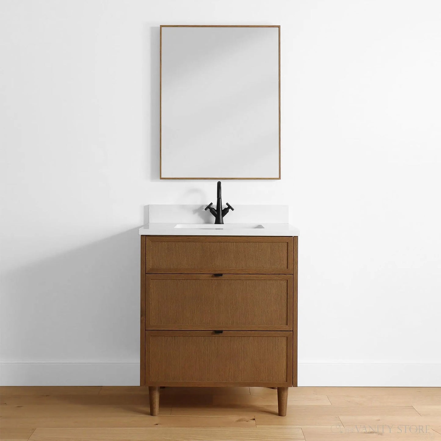 Cape Breton 30", Teodor® Mid Century Oak Vanity Teodor Bathroom VanityCanada