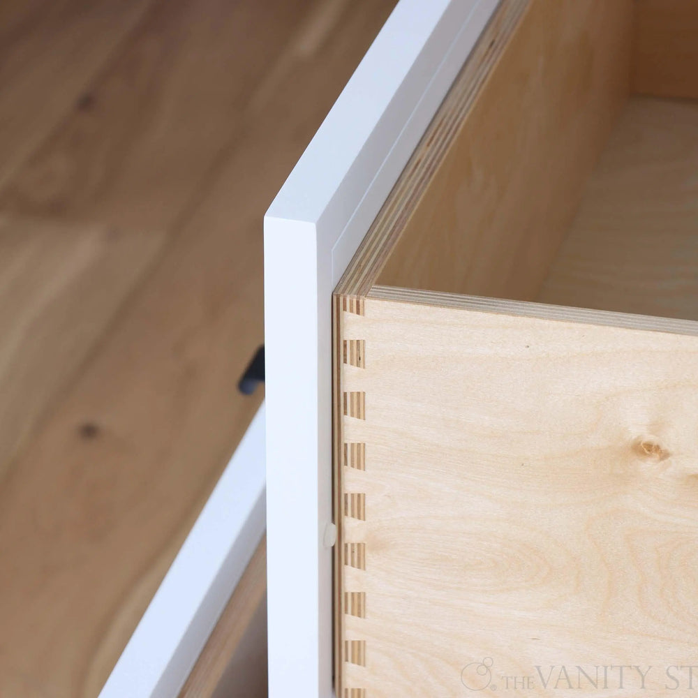 
                  
                    Cape Breton 30" Satin White Bathroom Vanity - All Drawers
                  
                