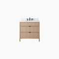 
                  
                    Cape Breton SLIM 36" White Oak Bathroom Vanity - All Drawers Teodor Bathroom Vanity Canada
                  
                