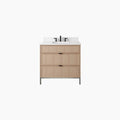 
                  
                    Cape Breton SLIM 36" White Oak Bathroom Vanity - All Drawers Teodor Bathroom Vanity Canada
                  
                