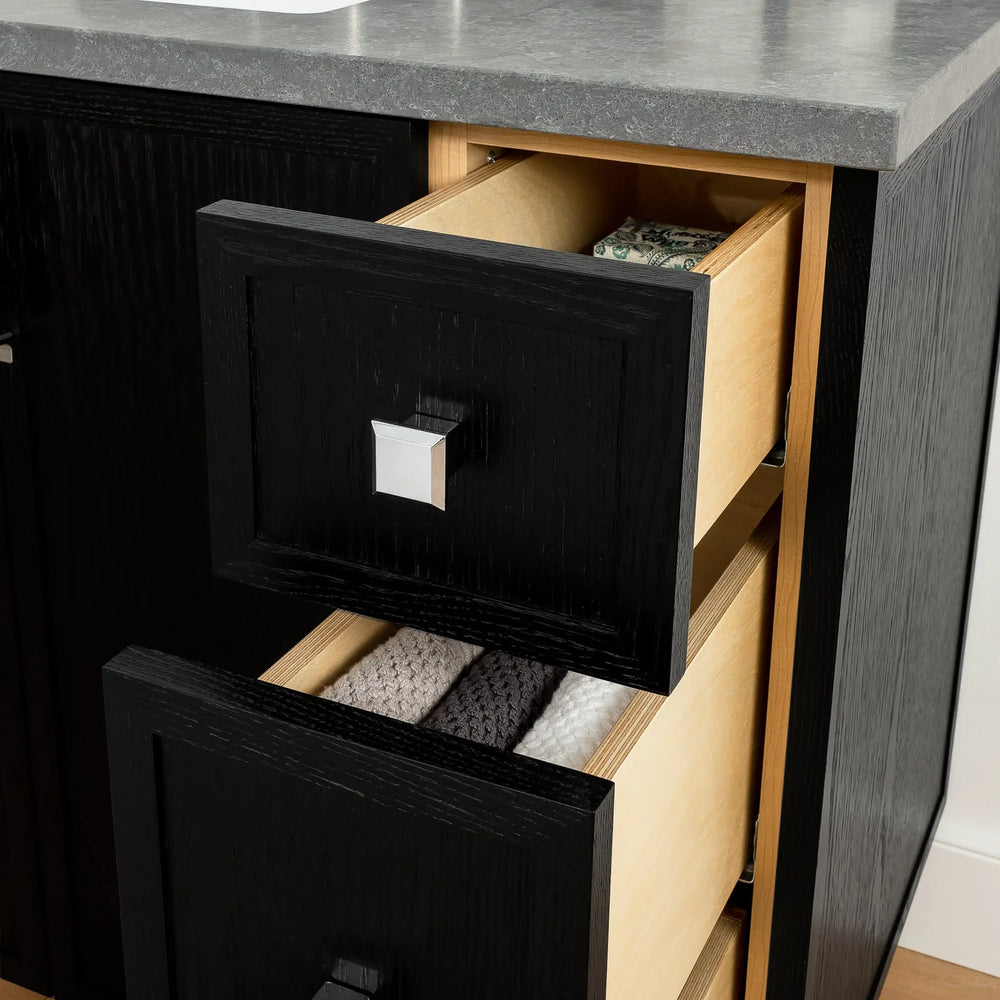 
                  
                    Cape Breton 36", Teodor® Blackened Oak Vanity, Left Sink Teodor Bathroom VanityCanada
                  
                