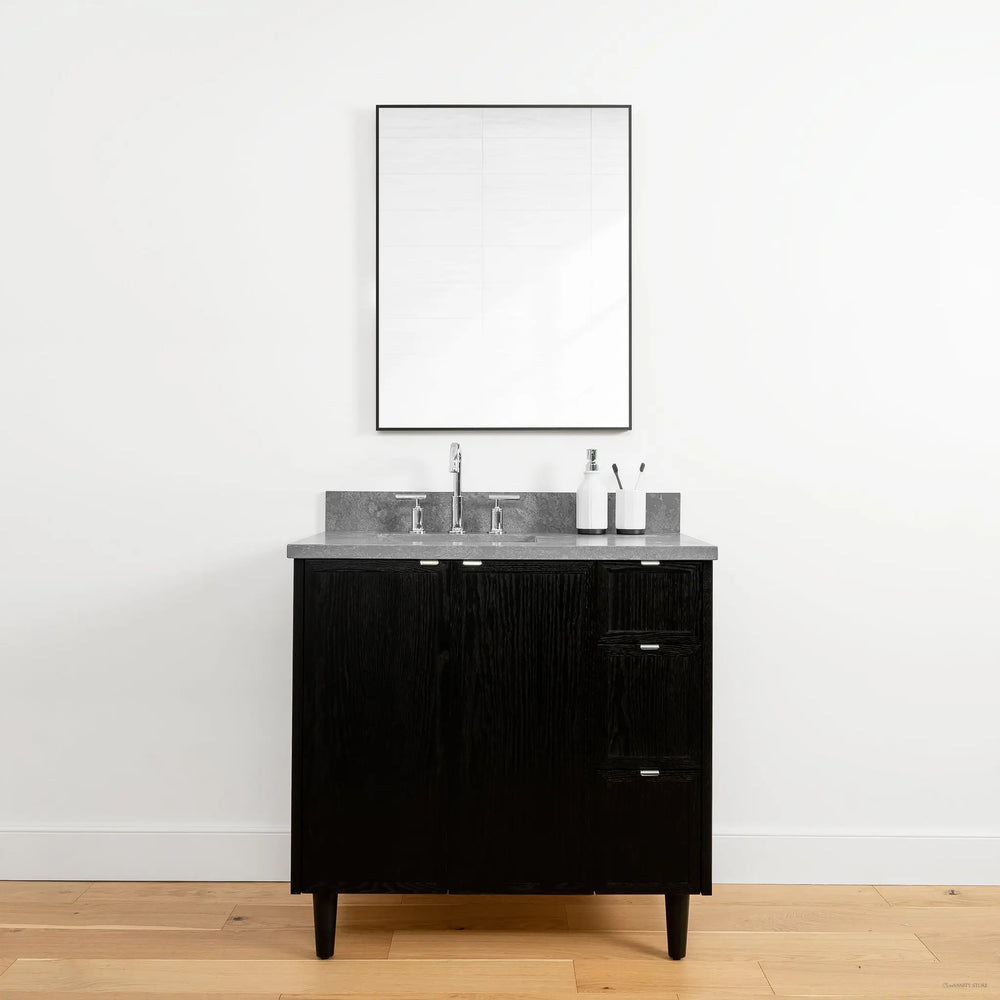 
                  
                    Cape Breton 36", Teodor® Blackened Oak Vanity, Left Sink Teodor Bathroom VanityCanada
                  
                