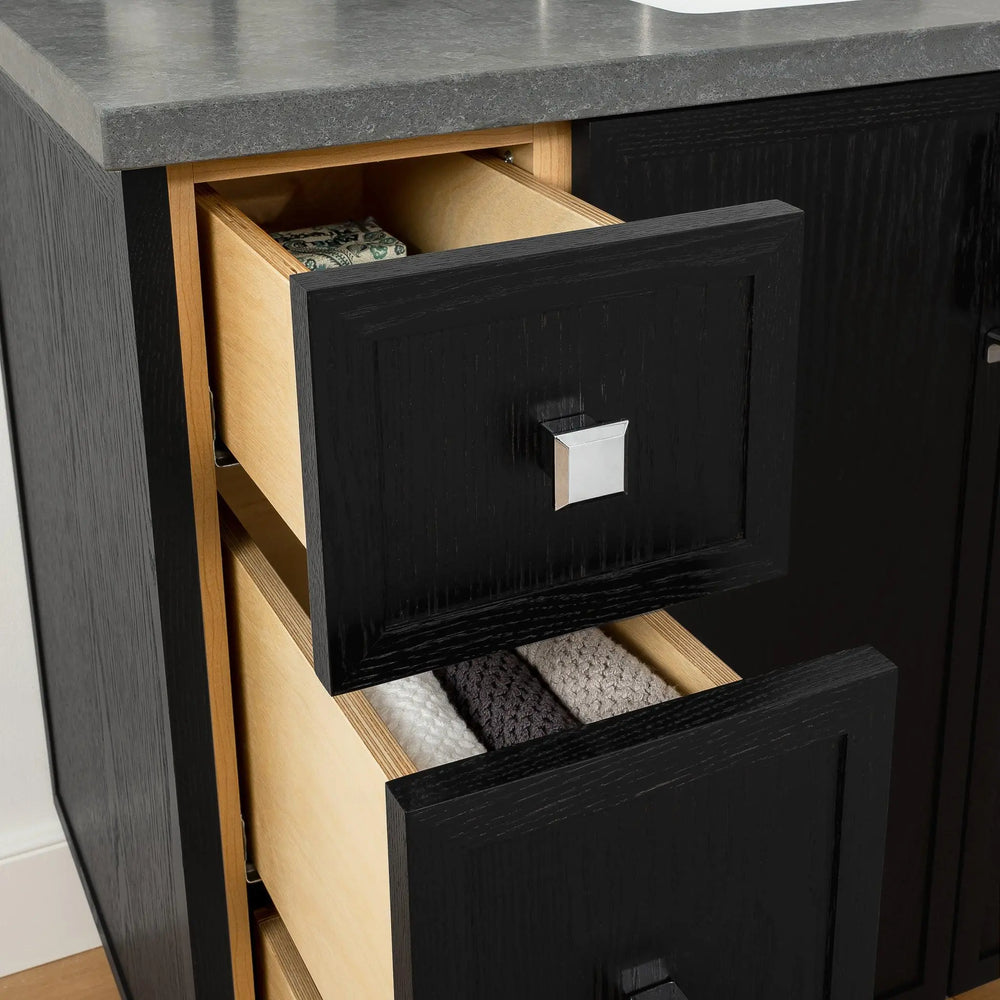 
                  
                    Cape Breton 36", Teodor® Blackened Oak Vanity, Right Sink Teodor Bathroom VanityCanada
                  
                