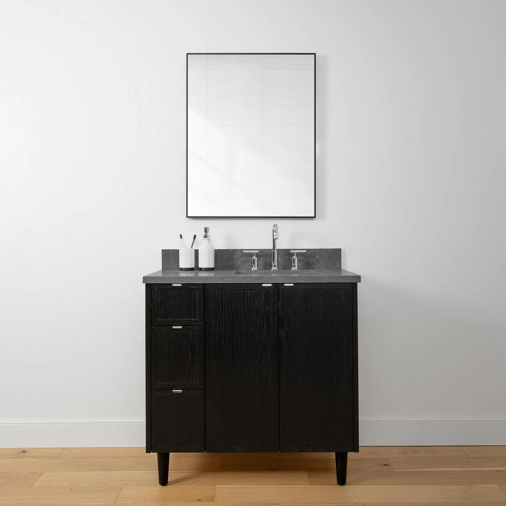 
                  
                    Cape Breton 36", Teodor® Blackened Oak Vanity, Right Sink Teodor Bathroom VanityCanada
                  
                