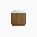 
                  
                    Cape Breton SLIM 36" Mid Century Oak Bathroom Vanity, Left Sink Teodor Bathroom Vanity Canada
                  
                