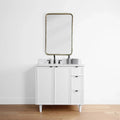 
                  
                    Cape Breton 36", Teodor® Satin White Vanity, Left Sink Teodor Bathroom VanityCanada
                  
                